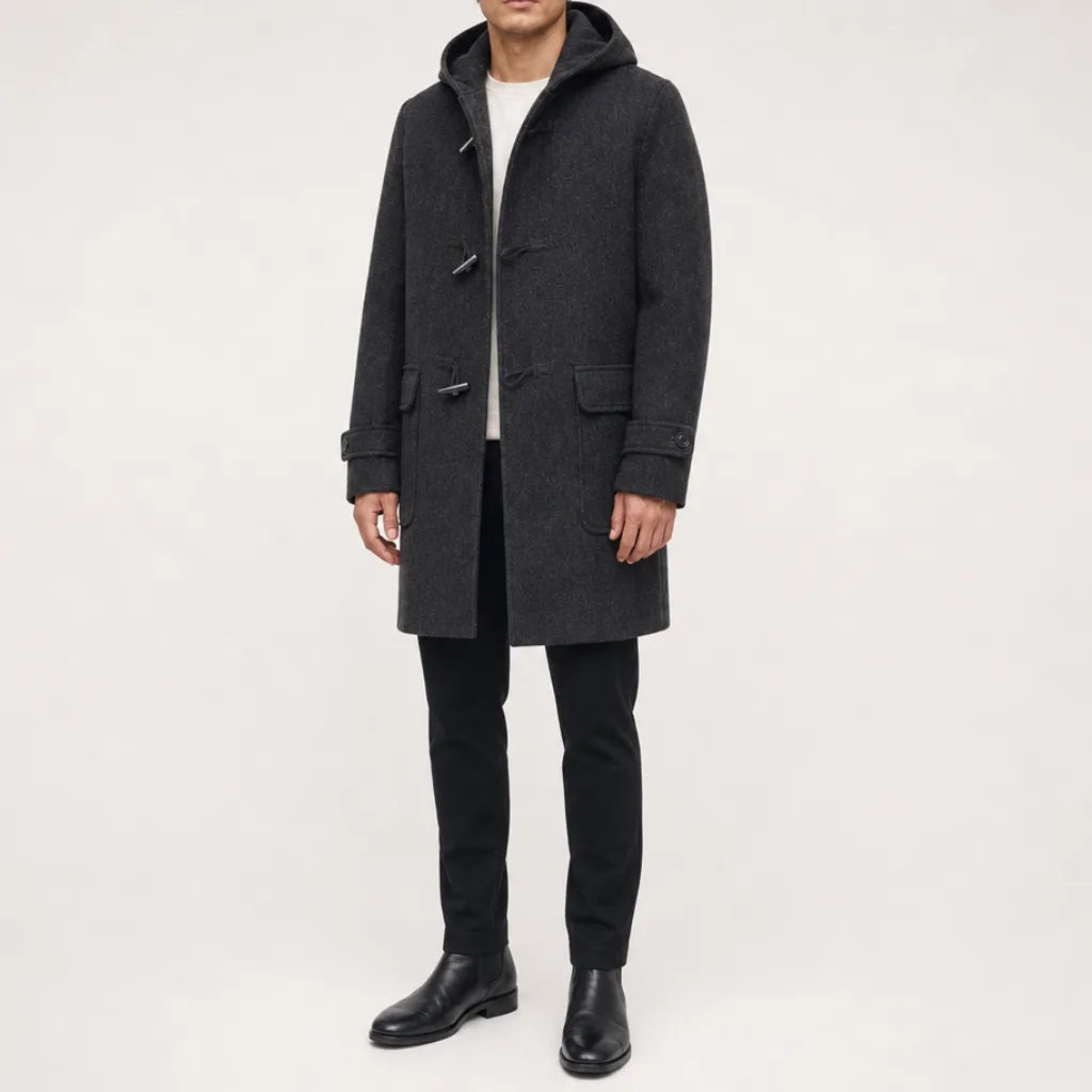 Men's Fraser Hooded Wool Coat