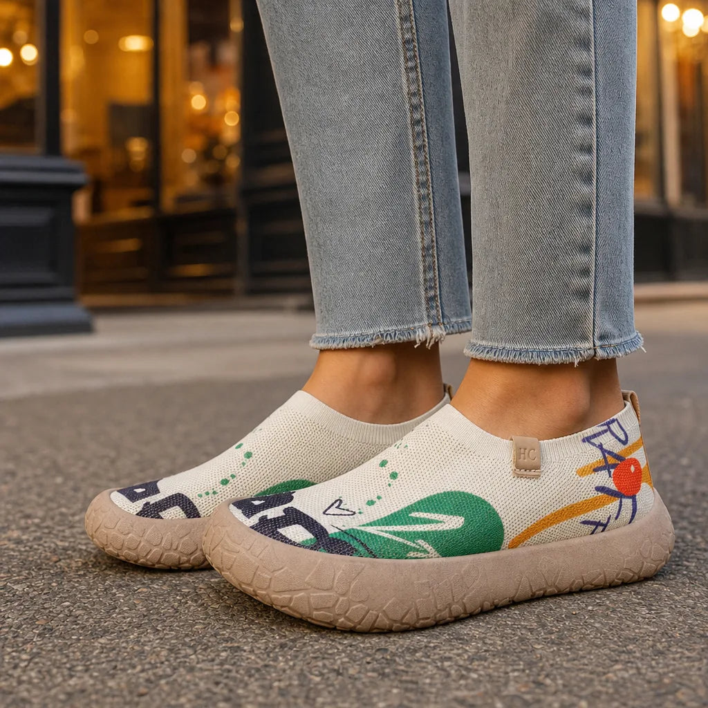 Freya | Women's Orthopedic Slip-Ons - Color:Beige;Size:36