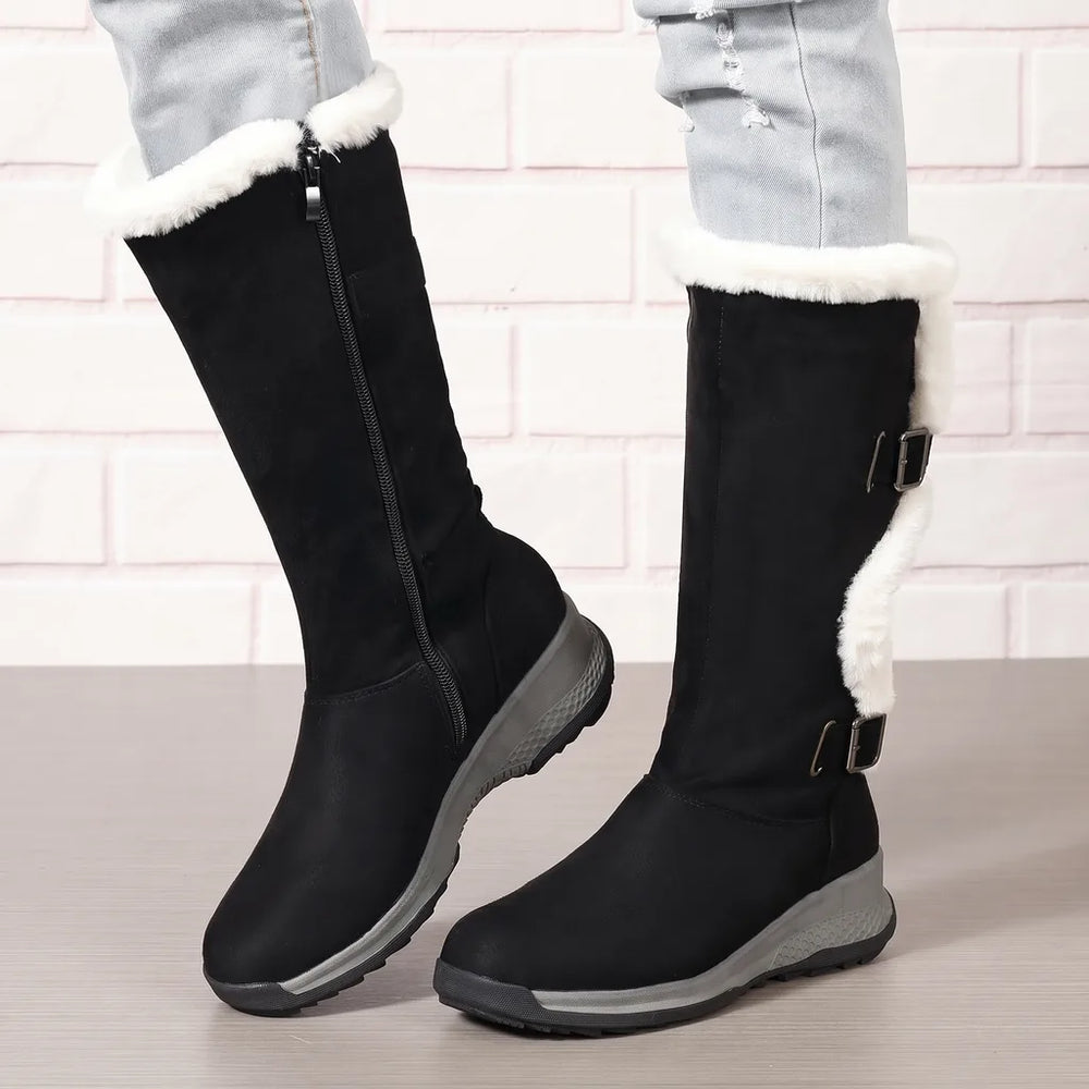 Freya | Women's Orthopedic Winter Boots - Color:Black;Size:36