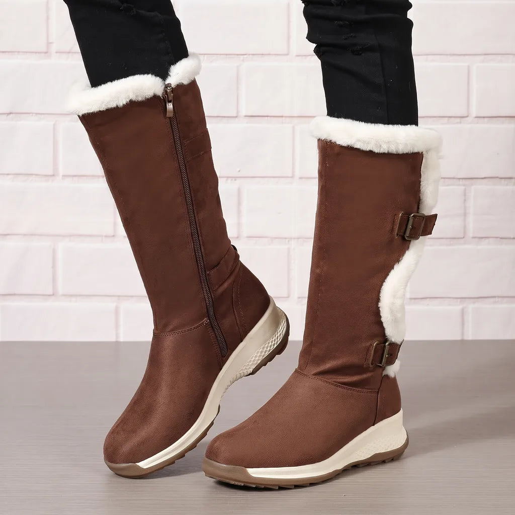 Freya | Women's Orthopedic Winter Boots - Color:Brown;Size:36