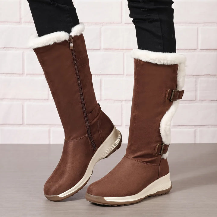 Freya | Women's Orthopedic Winter Boots - Color:Brown;Size:36