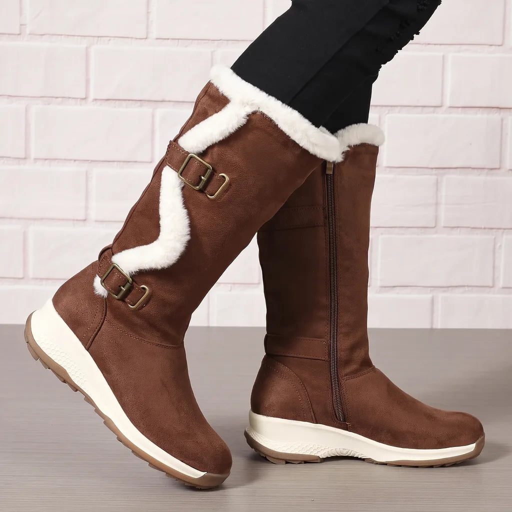 Women's Brown Elliott Mid-Calf Boots
