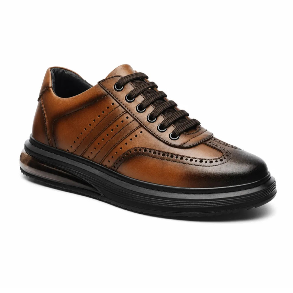 Men's Xavier Leather Brogue Derbies
