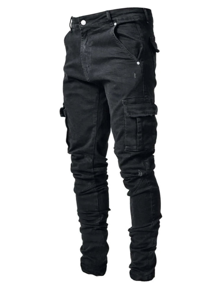 Geoffrey | Ultra-Stretch Cargo Pants - Color:Black;Size:XS