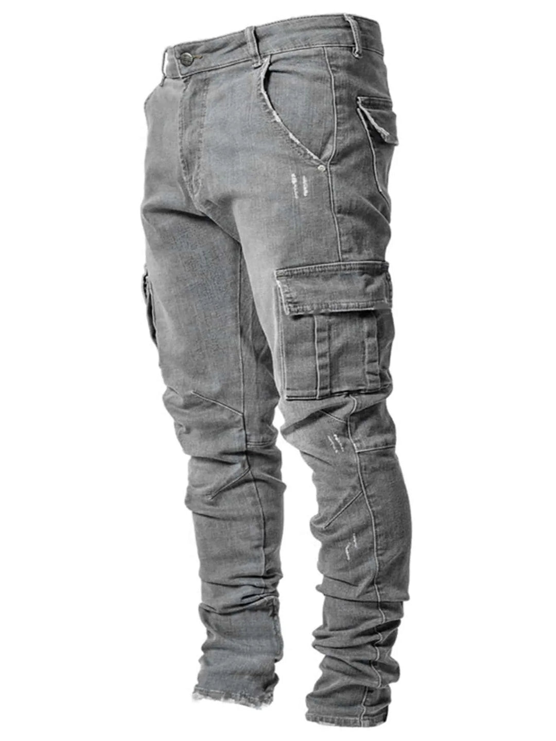 Geoffrey | Ultra-Stretch Cargo Pants - Color:Gray;Size:XS