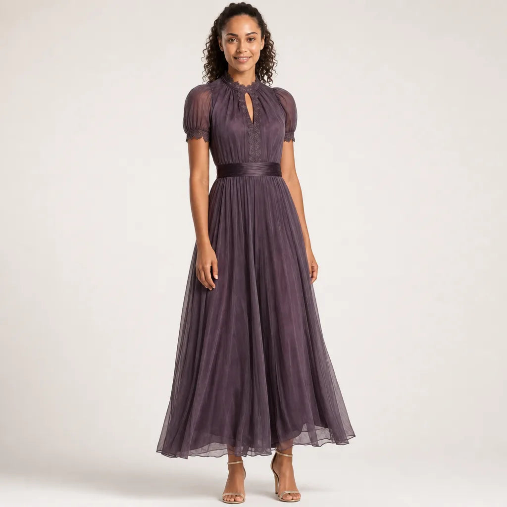 Women's Image color Viola Lace Maxi Dress