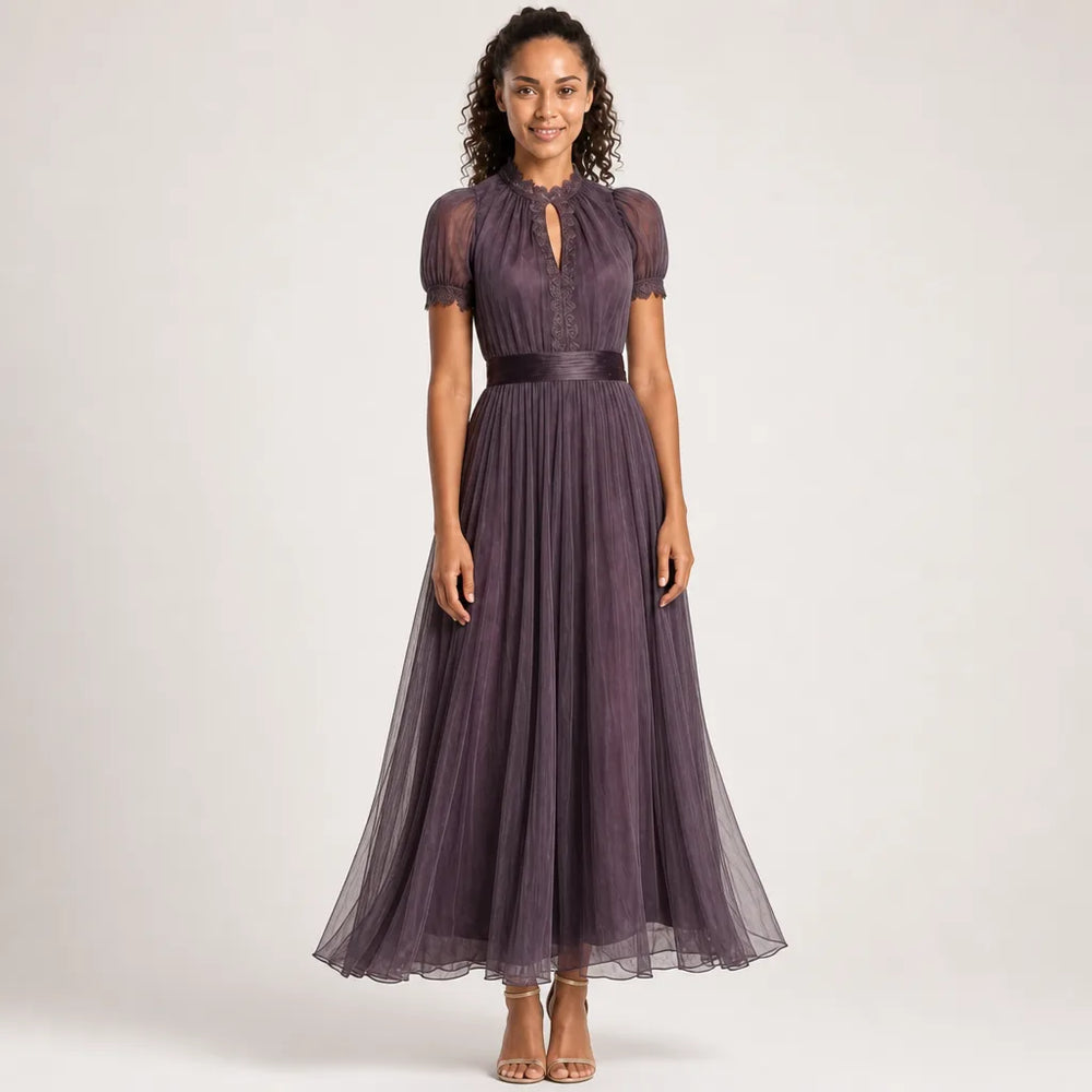 Women's Image color Viola Lace Maxi Dress