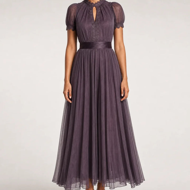 Georgiana | Elegant Vintage Corset Maxi Dress - Color:Black;Size:XS