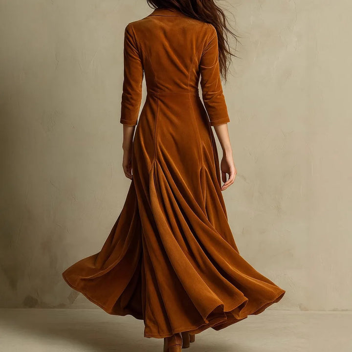Women's Gertrude | Women's Tailored Long Sleeve Maxi Dress