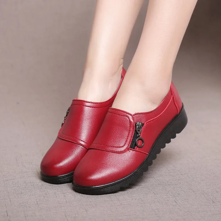 Giselle Classic Flats - Color:Red;Size:35