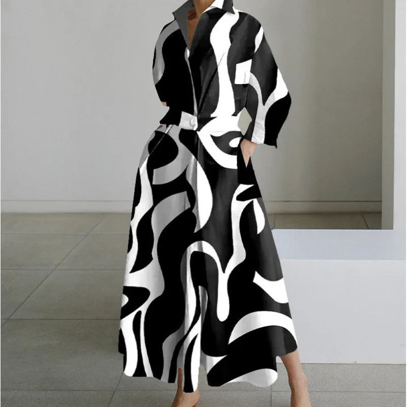 Gracie | Women's Front Wrap Maxi Dress  - Size:XS;Color:Black Stripe