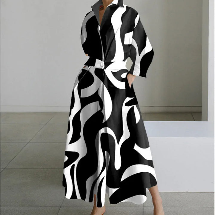 Gracie | Women's Front Wrap Maxi Dress  - Size:XS;Color:Black Stripe