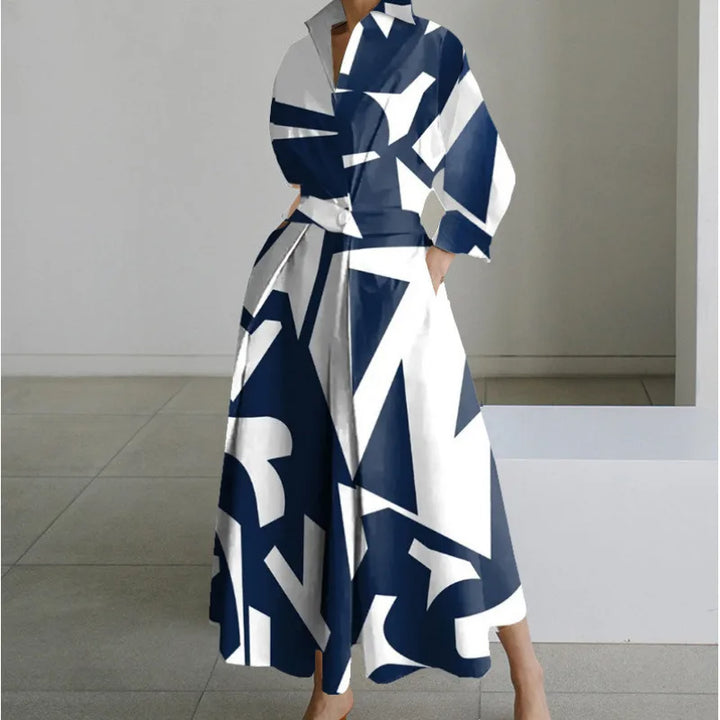 Gracie | Women's Front Wrap Maxi Dress  - Size:XS;Color:Blue Stripe