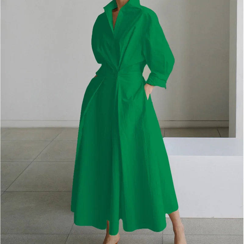 Gracie | Women's Front Wrap Maxi Dress  - Size:XS;Color:Green