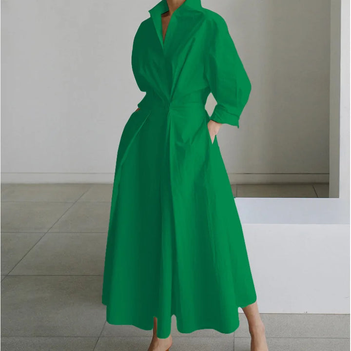 Gracie | Women's Front Wrap Maxi Dress  - Size:XS;Color:Green