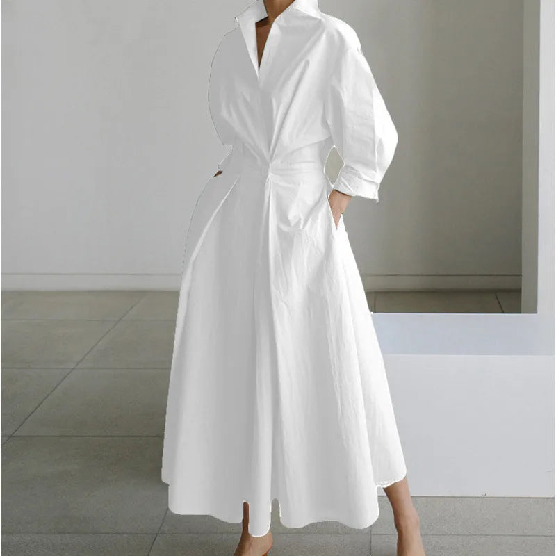 Gracie | Women's Front Wrap Maxi Dress  - Size:XS;Color:White