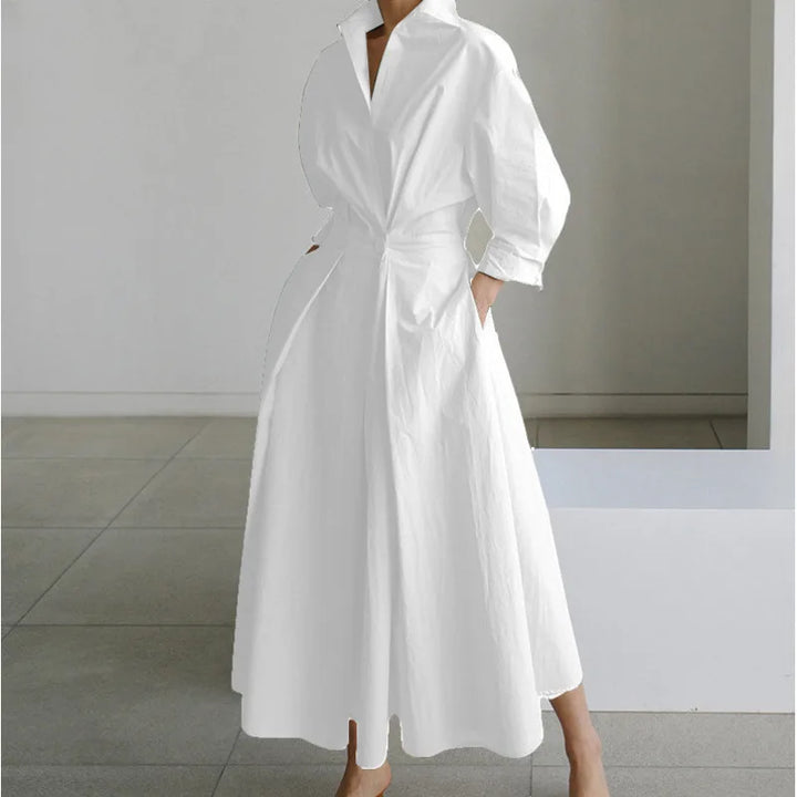 Gracie | Women's Front Wrap Maxi Dress  - Size:XS;Color:White