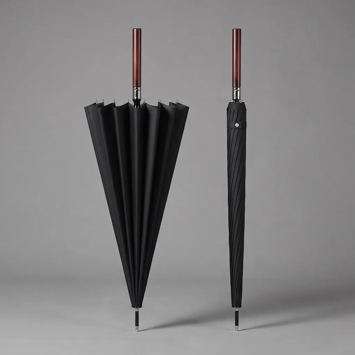 Halloran | Large Outdoor Umbrella - Color:Black