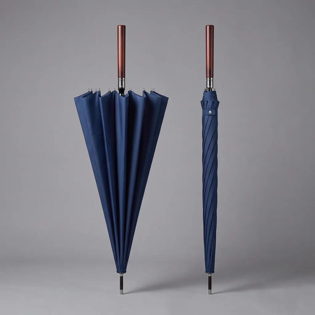 Halloran | Large Outdoor Umbrella - Color:Blue