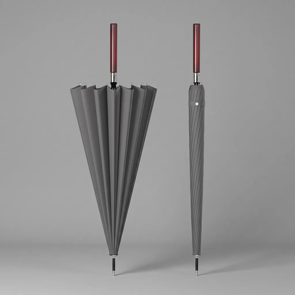 Halloran | Large Outdoor Umbrella - Color:Gray