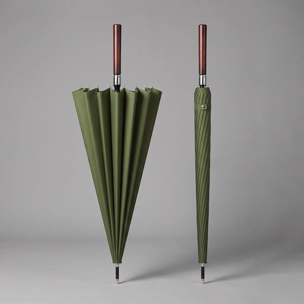 Halloran | Large Outdoor Umbrella - Color:Green