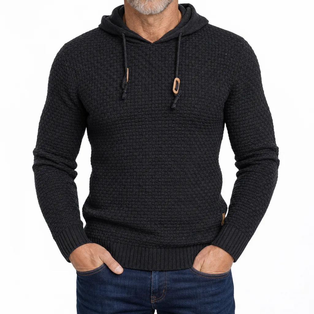 Hanley Textured Sweater - Color:Black;Size:XS