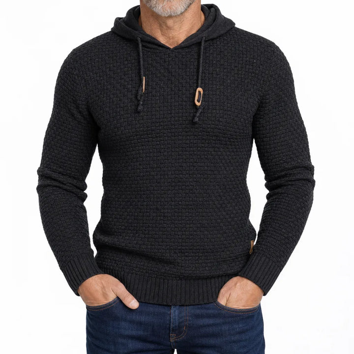 Hanley Textured Sweater - Color:Black;Size:XS