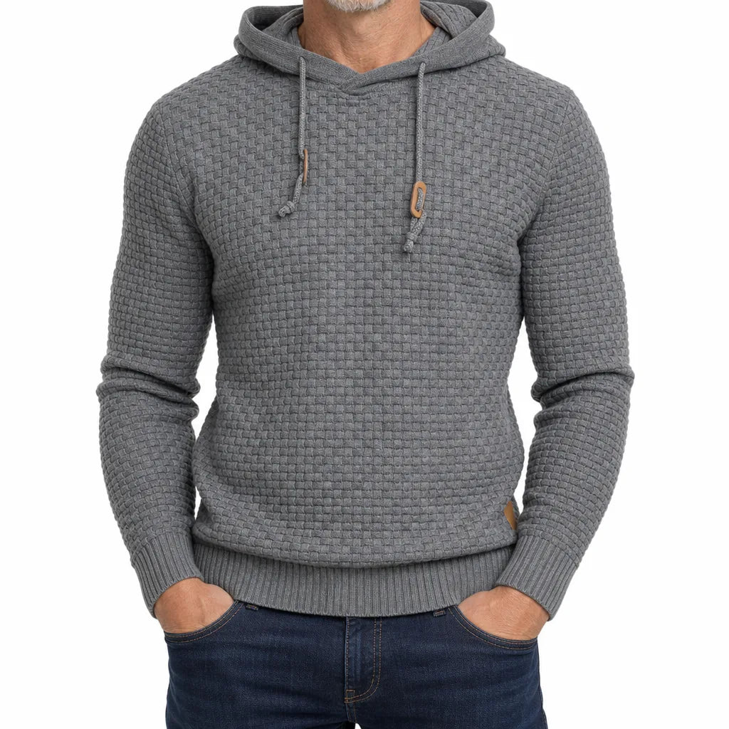 Hanley Textured Sweater - Color:Gray;Size:XS