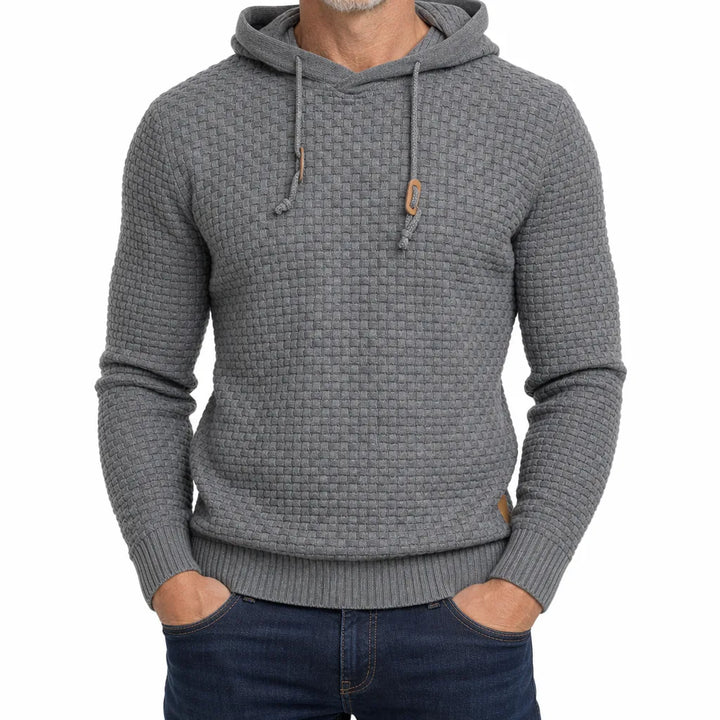 Hanley Textured Sweater - Color:Gray;Size:XS