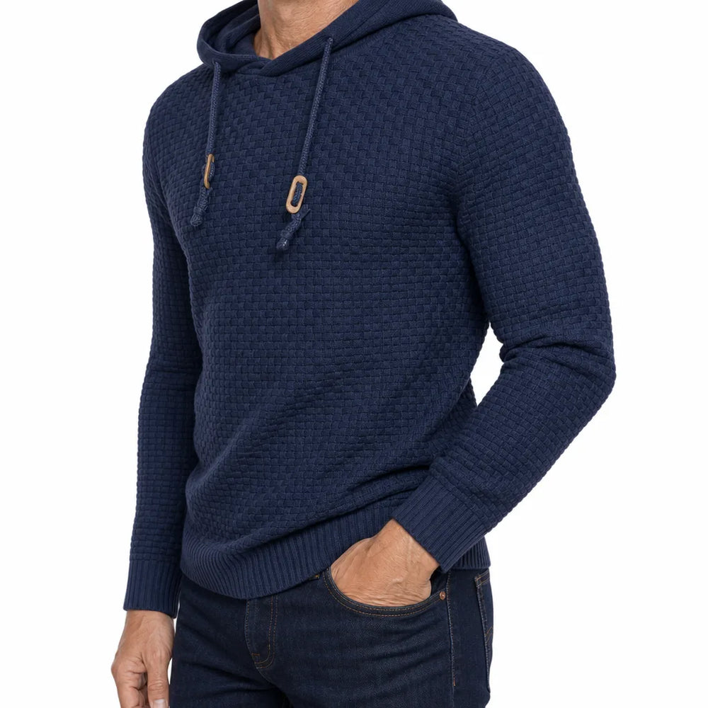 Men's Blue Hurley Wool Hooded Sweater
