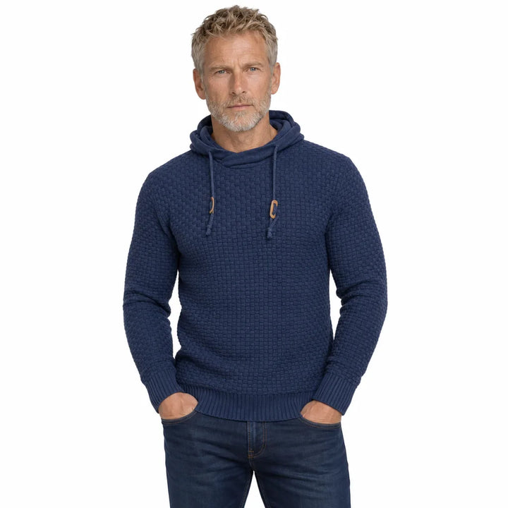 Men's Blue Hurley Wool Hooded Sweater