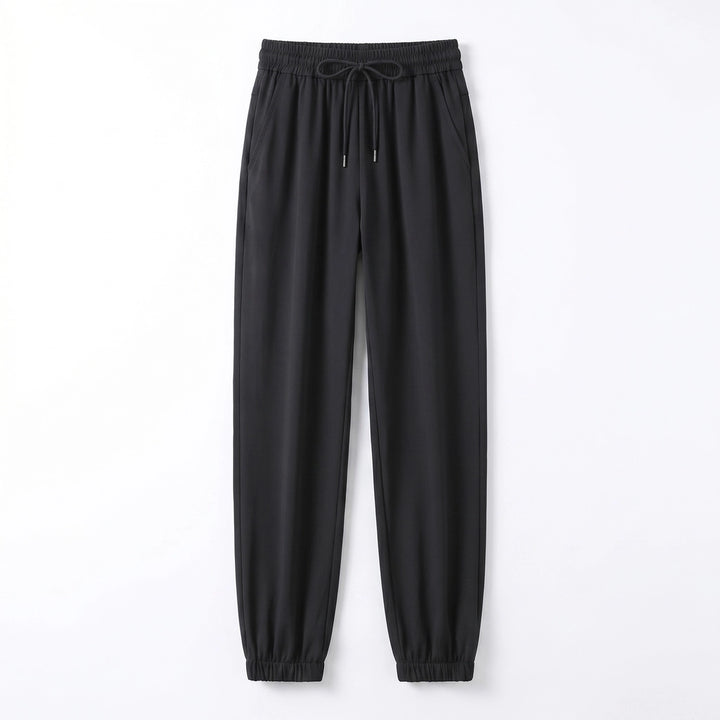 Harper Jogger Pants - Color:Black Cuffed Hem;Size:L