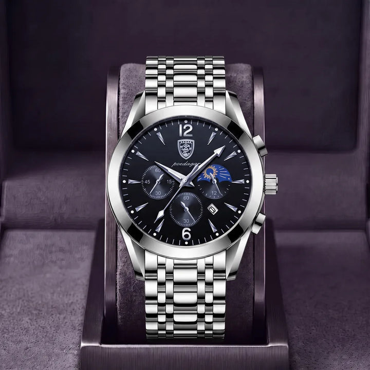Harvey | Vintage watch - Color:Stainless Steel Silver Blue
