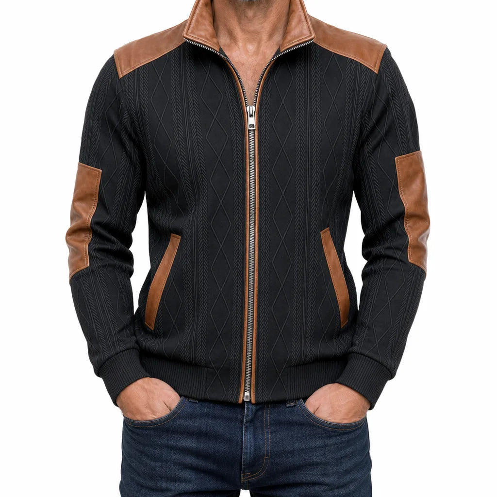 Haywood Stand Collar Jacket - Color:Black;Size:XS
