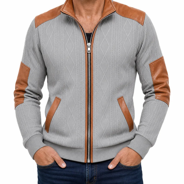 Haywood Stand Collar Jacket - Color:Gray;Size:XS