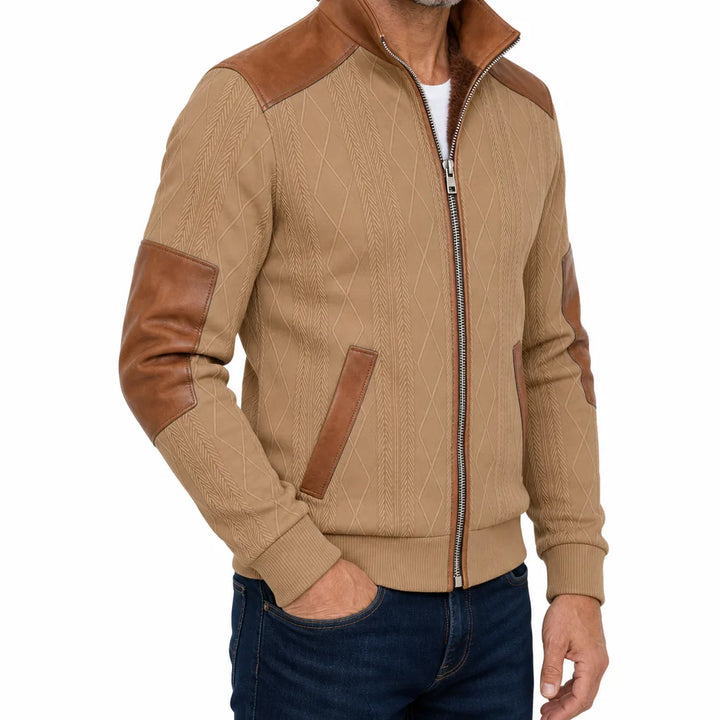 Men's Beige Darcy Fleece-Lined Jacket