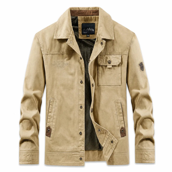 Hearst Multi-Pocket Jacket - Color:Beige;Size:S