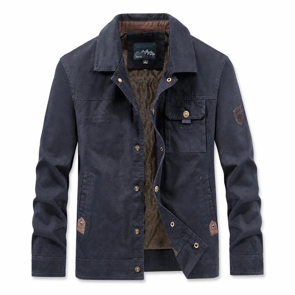 Hearst Multi-Pocket Jacket - Color:Blue;Size:S