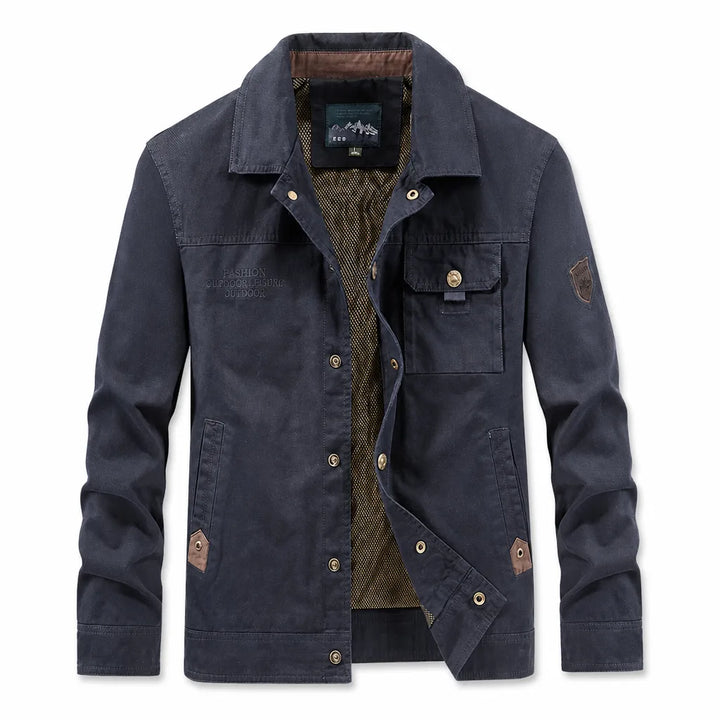 Hearst Multi-Pocket Jacket - Color:Blue;Size:S