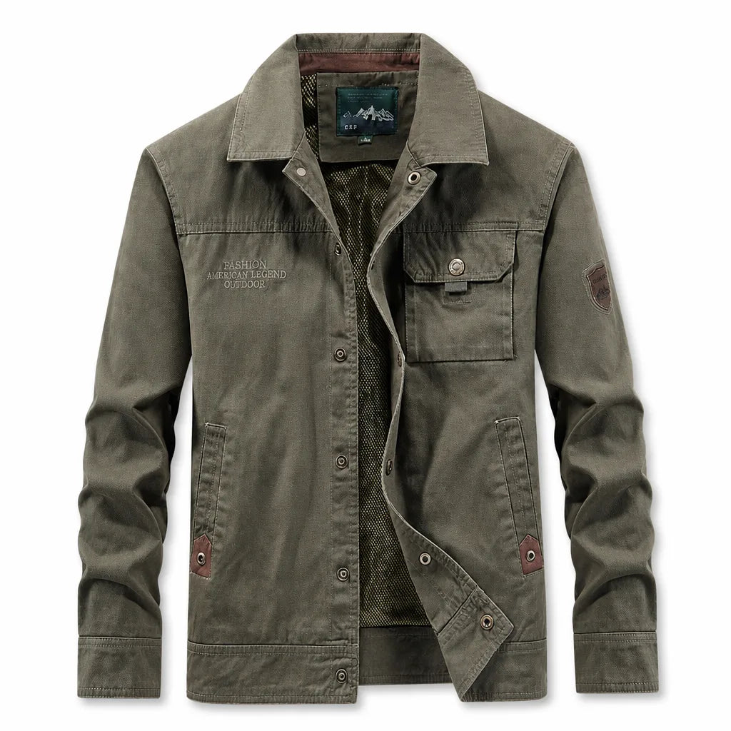 Hearst Multi-Pocket Jacket - Color:Green;Size:S