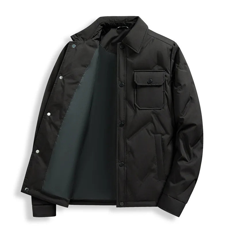 Henry | Men's Quilted Puffer Jacket  - Color:Black;Size:S