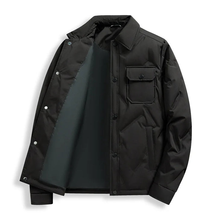 Henry | Men's Quilted Puffer Jacket  - Color:Black;Size:S
