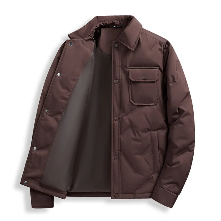 Henry | Men's Quilted Puffer Jacket  - Color:Caramel;Size:S