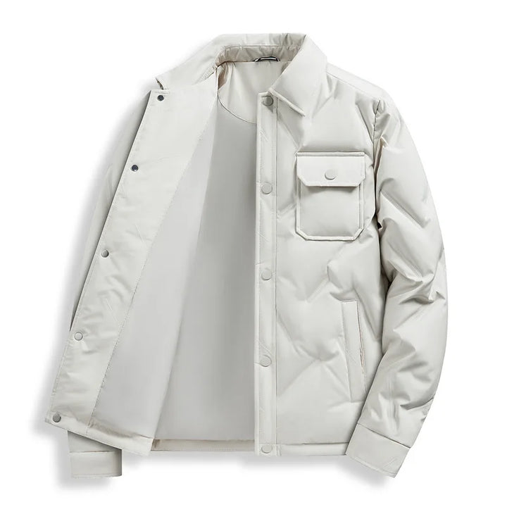 Henry | Men's Quilted Puffer Jacket  - Color:Khaki;Size:S