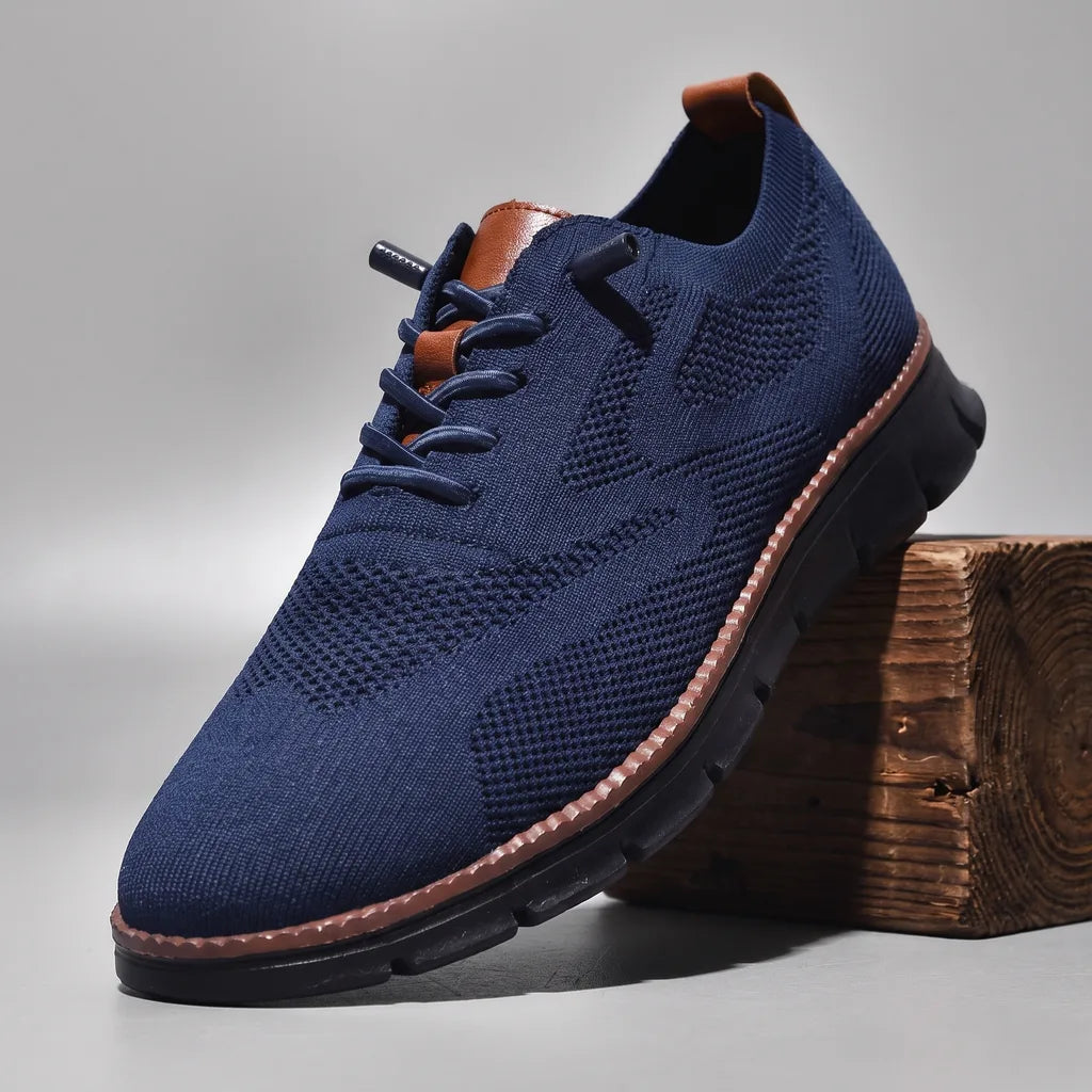 Holcomb Lace Up Sneakers - Color:Blue;Size:40