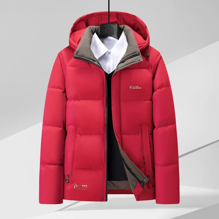 Holden | Men's Puffer Hooded Jacket - Color:Red;Size:L