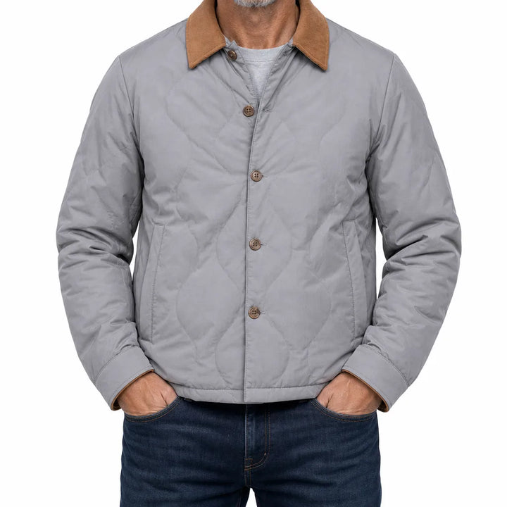 Holden | Quilted Jacket - Color:Gray;Size:S