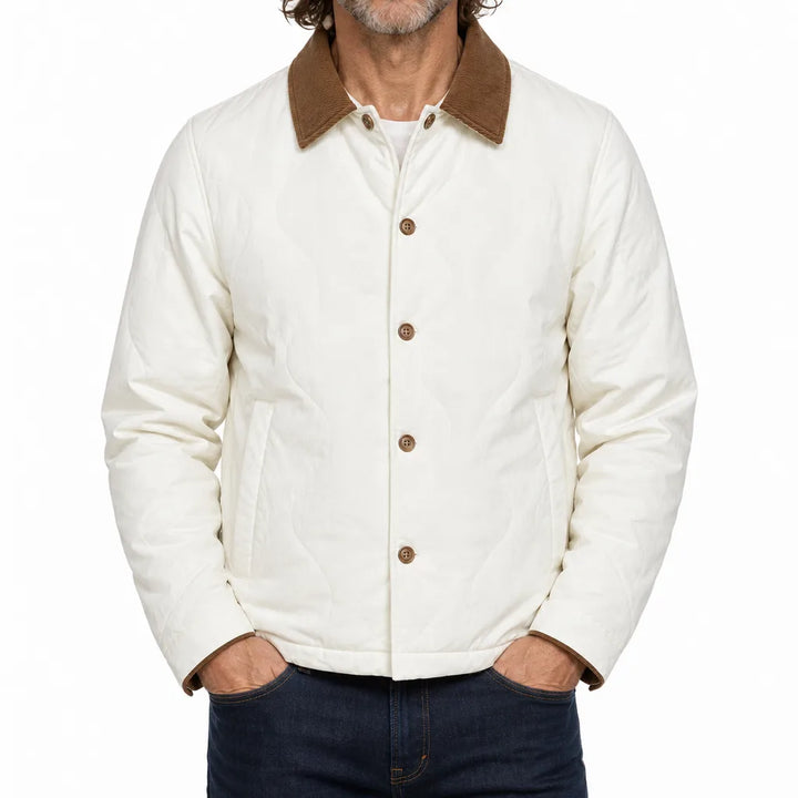 Holden | Quilted Jacket - Color:White;Size:S