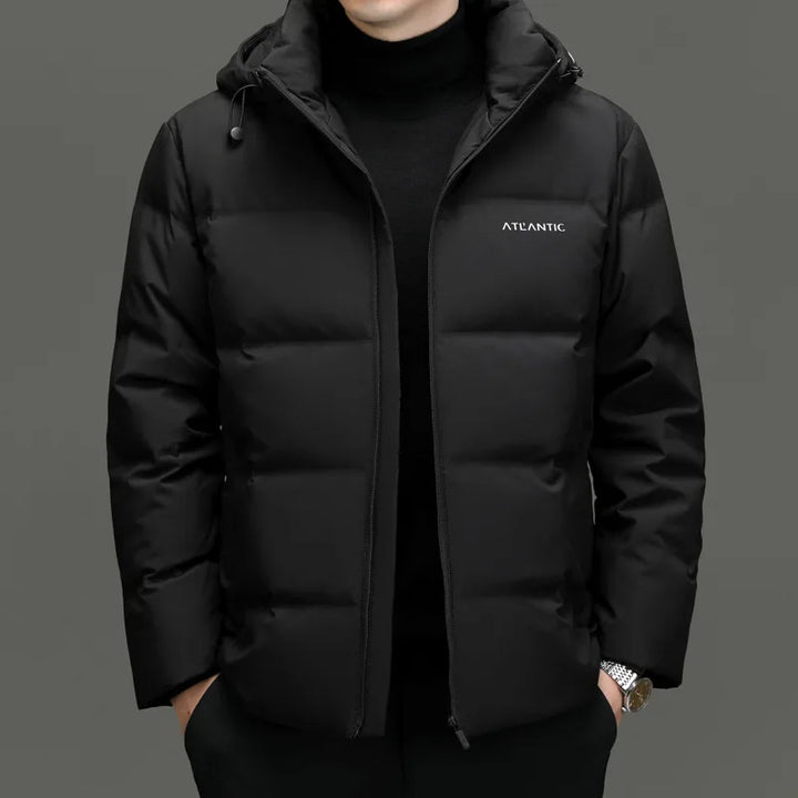 Holman | Men's Hooded Down Winter Jacket  - Color:Black;Size:M/170