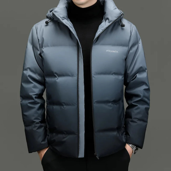 Holman | Men's Hooded Down Winter Jacket  - Color:Gradient Blue;Size:M/170